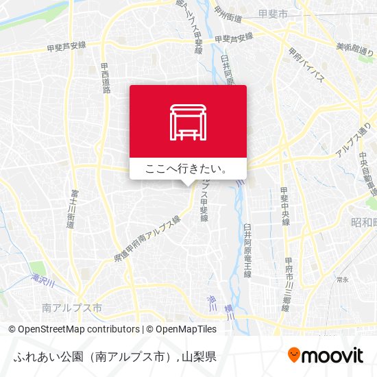ふれあい公園（南アルプス市）地図