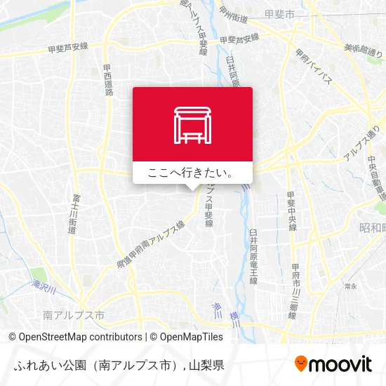 ふれあい公園（南アルプス市）地図