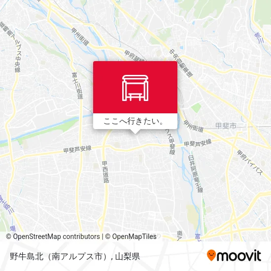 野牛島北（南アルプス市）地図