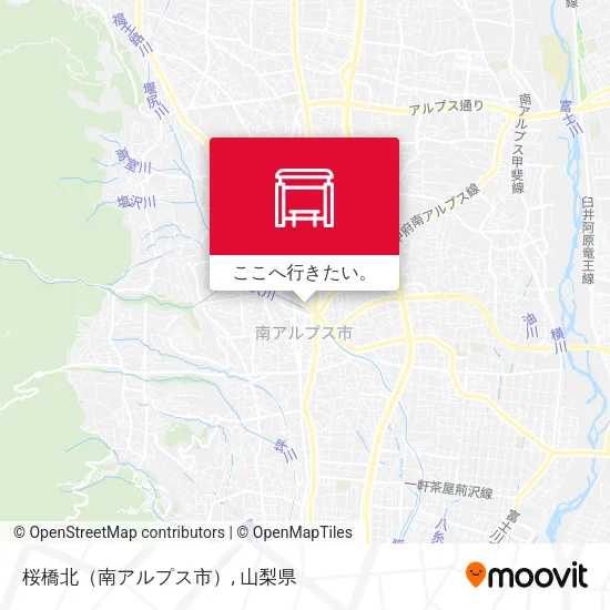 桜橋北（南アルプス市）地図