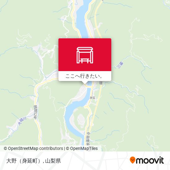大野（身延町）地図