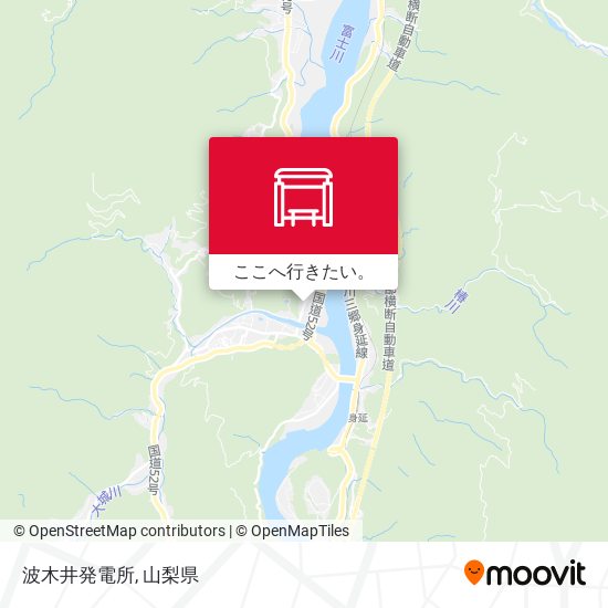 波木井発電所地図