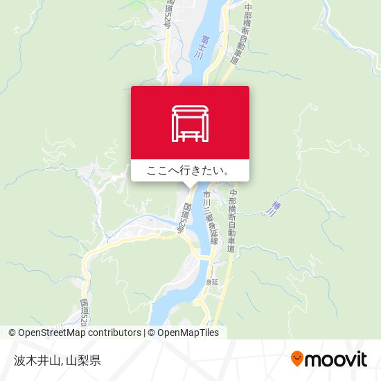 波木井山地図