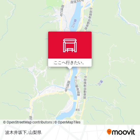 波木井坂下地図