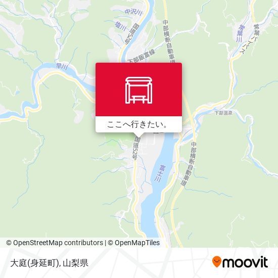 大庭(身延町)地図