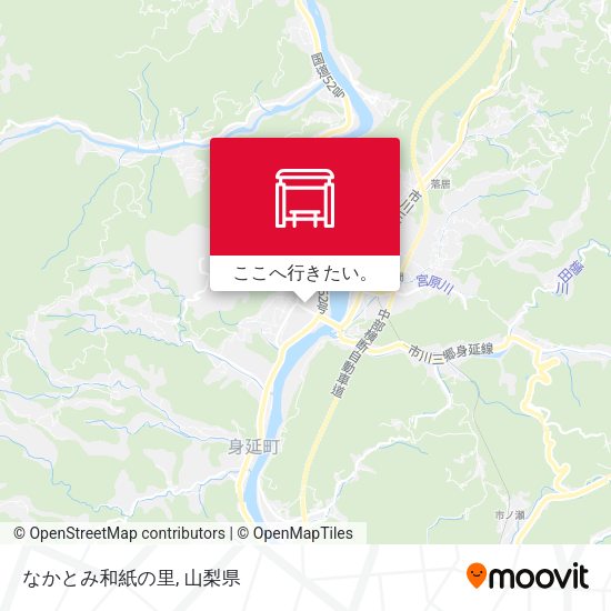 なかとみ和紙の里地図