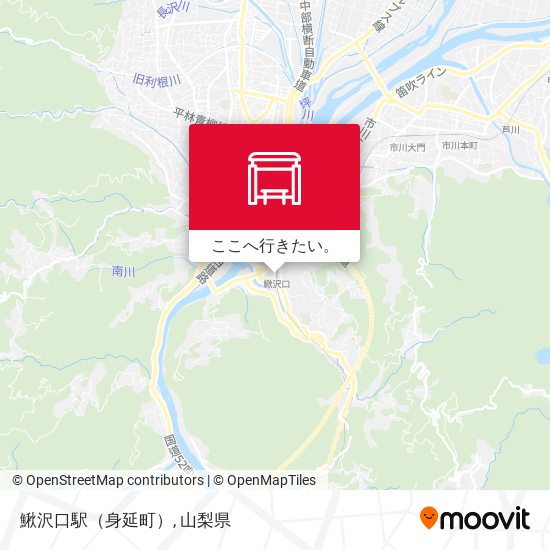 鰍沢口駅（身延町）地図