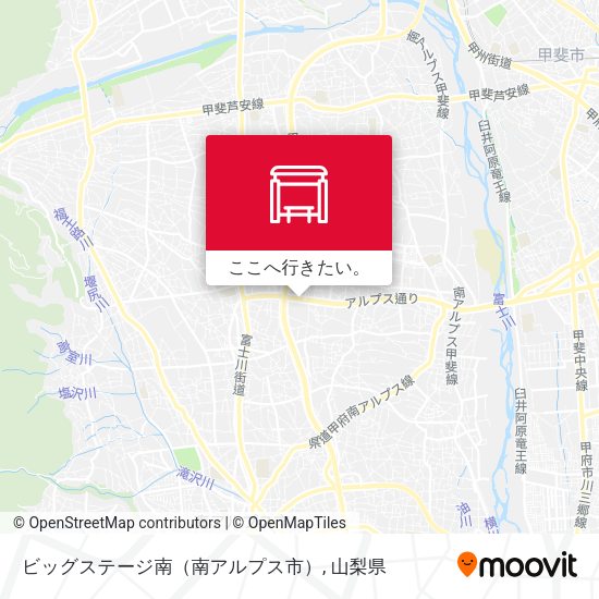 ビッグステージ南（南アルプス市）地図