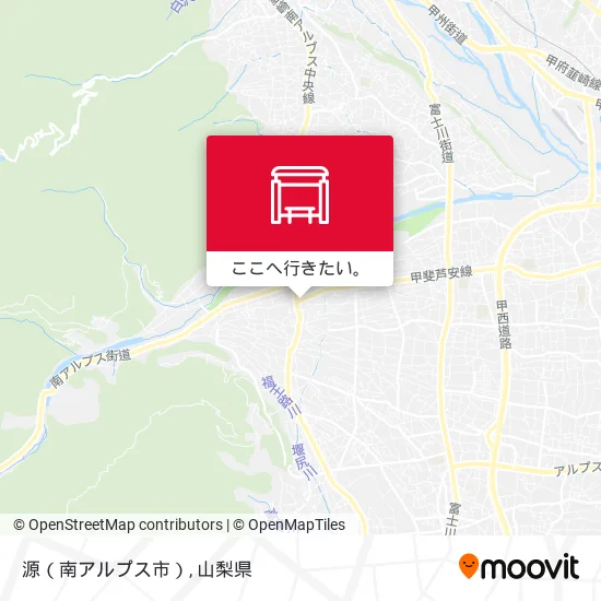 源（南アルプス市）地図