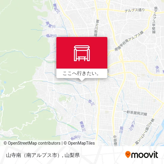 山寺南（南アルプス市）地図