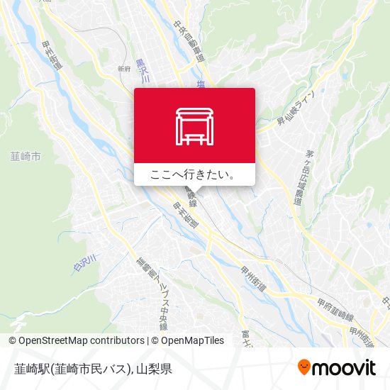 韮崎駅(韮崎市民バス)地図