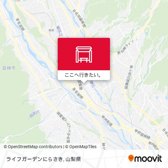 ライフガーデンにらさき地図