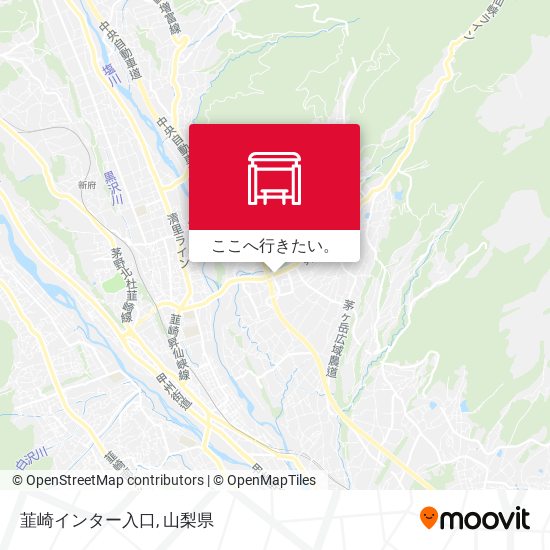 韮崎インター入口地図