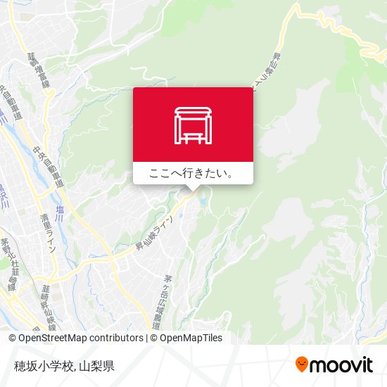 穂坂小学校地図