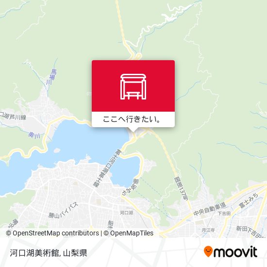 河口湖美術館地図