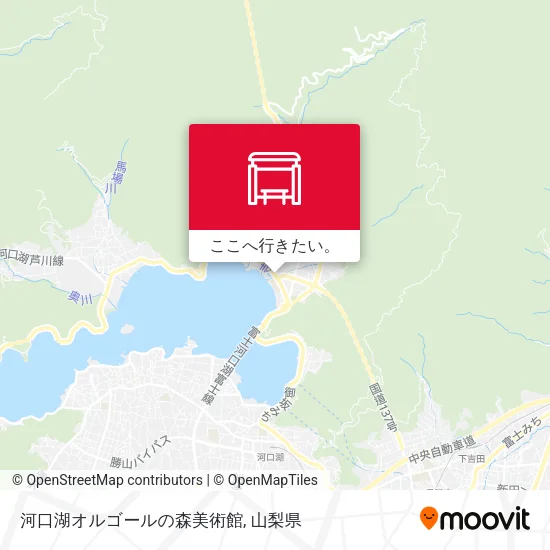 河口湖オルゴールの森美術館地図