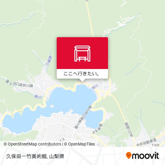 久保田一竹美術館地図