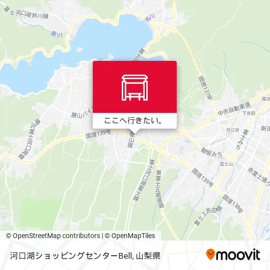 河口湖ショッピングセンターBell地図