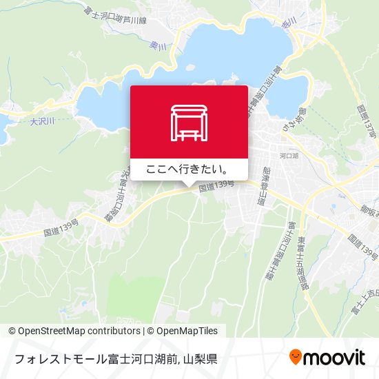 フォレストモール富士河口湖前地図