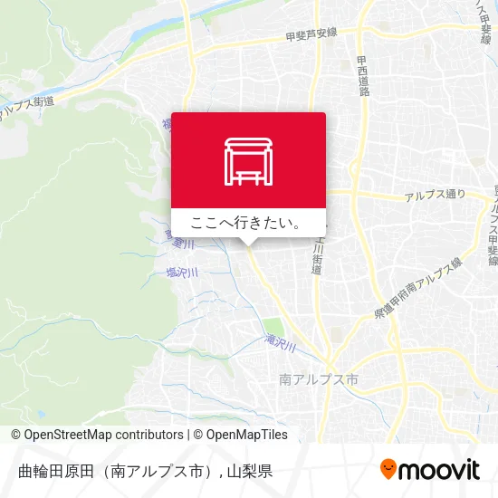 曲輪田原田（南アルプス市）地図