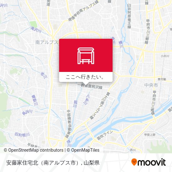 安藤家住宅北（南アルプス市）地図