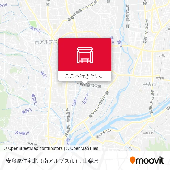 安藤家住宅北（南アルプス市）地図
