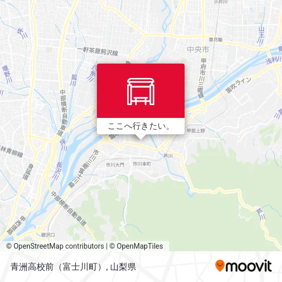 青洲高校前（富士川町）地図