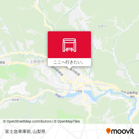 富士急車庫前地図