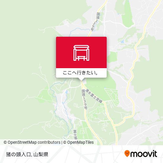 猪の頭入口地図