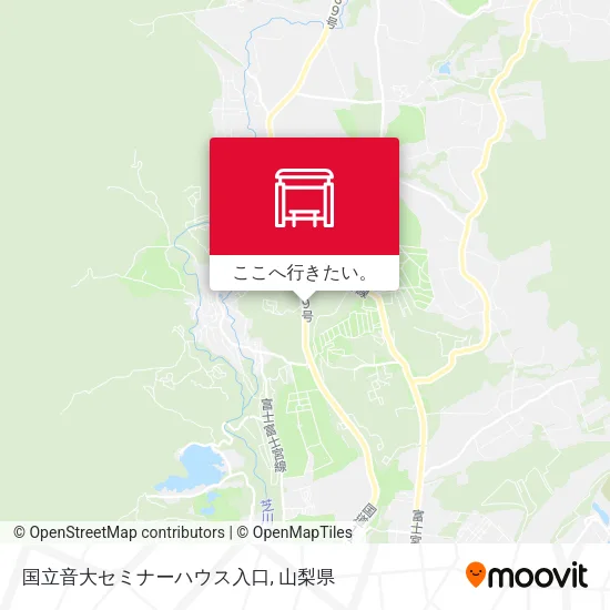 国立音大セミナーハウス入口地図