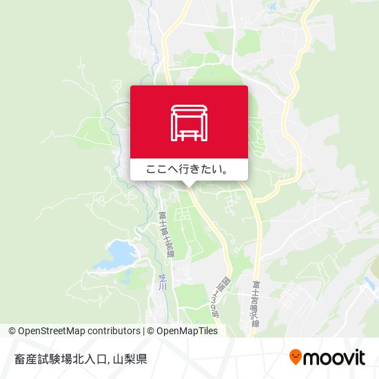 畜産試験場北入口地図