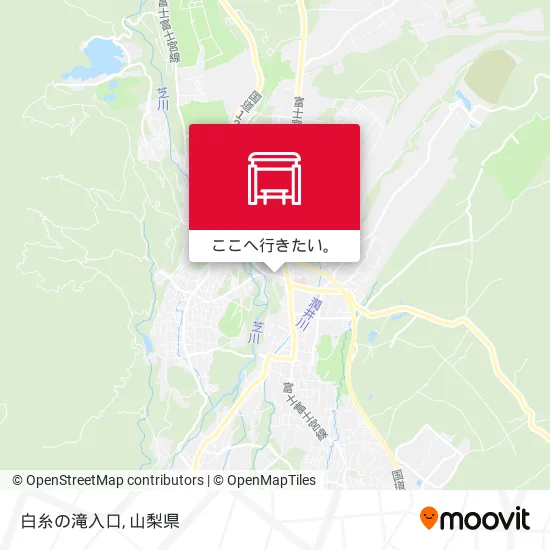 白糸の滝入口地図