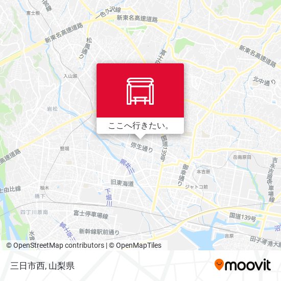 三日市西地図