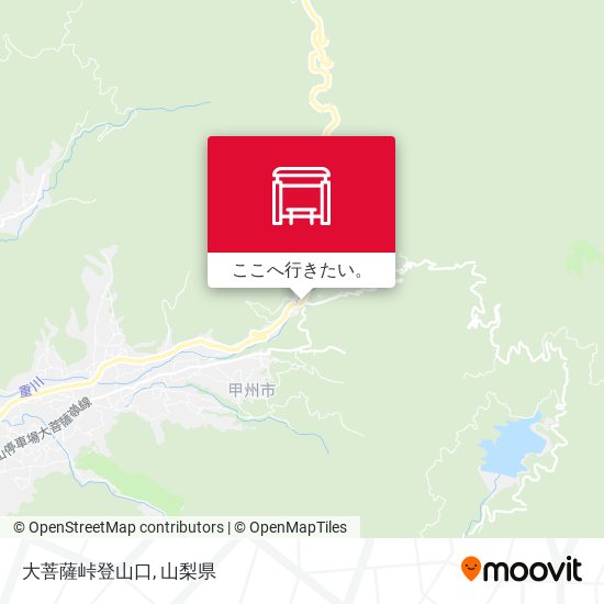 大菩薩峠登山口地図