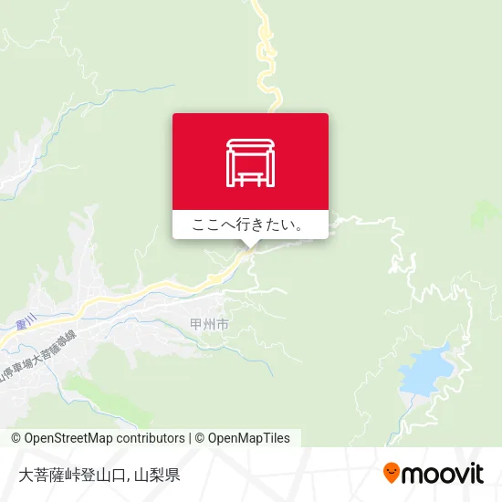 大菩薩峠登山口地図