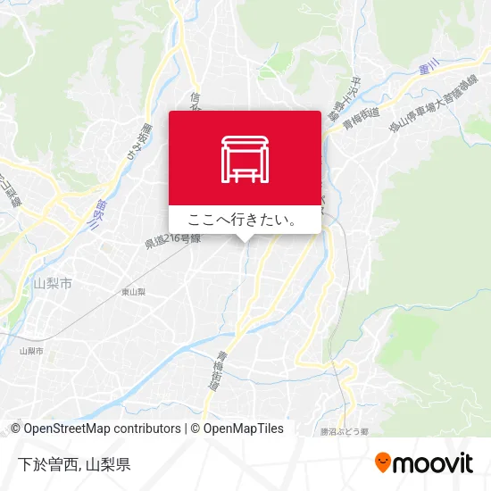 下於曽西地図