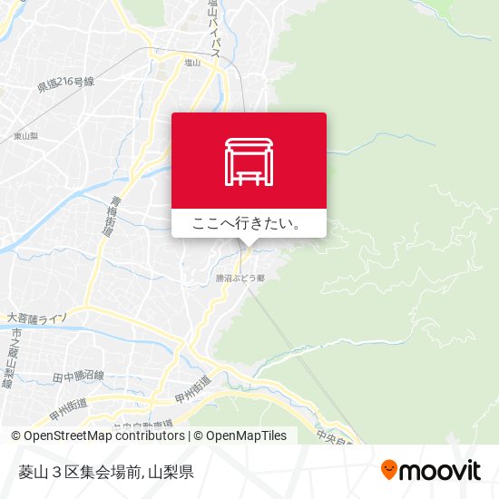 菱山３区集会場前地図