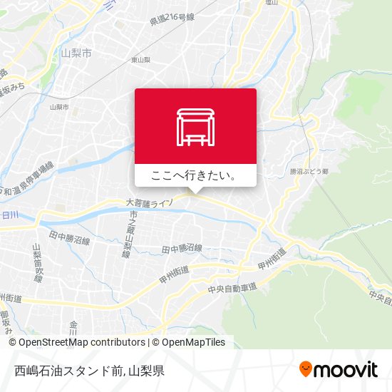 西嶋石油スタンド前地図