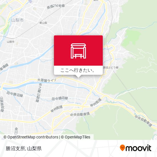 勝沼支所地図