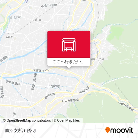 勝沼支所地図