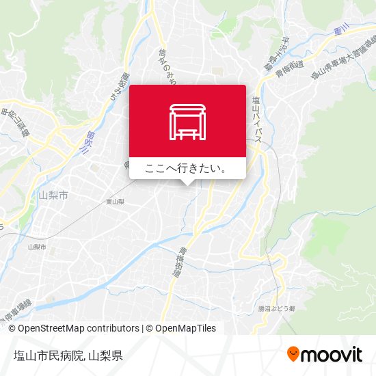 塩山市民病院地図