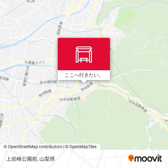 上岩崎公園前地図