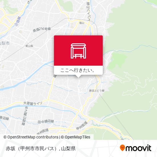 赤坂（甲州市市民バス）地図