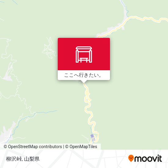 柳沢峠地図