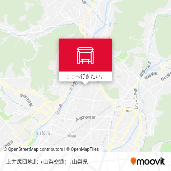 上井尻団地北（山梨交通）地図