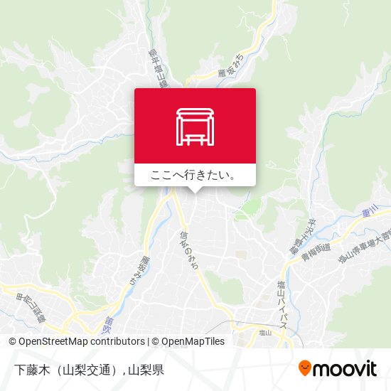 下藤木（山梨交通）地図