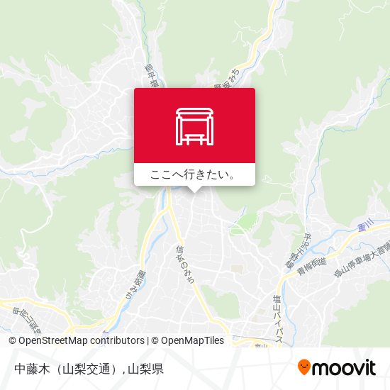 中藤木（山梨交通）地図