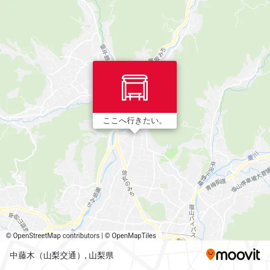 中藤木（山梨交通）地図