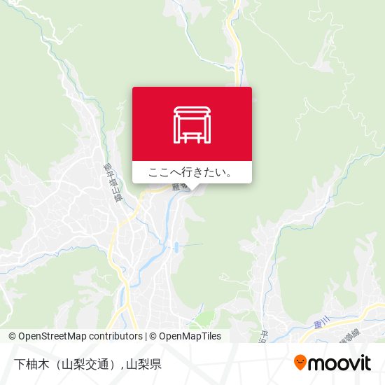 下柚木（山梨交通）地図