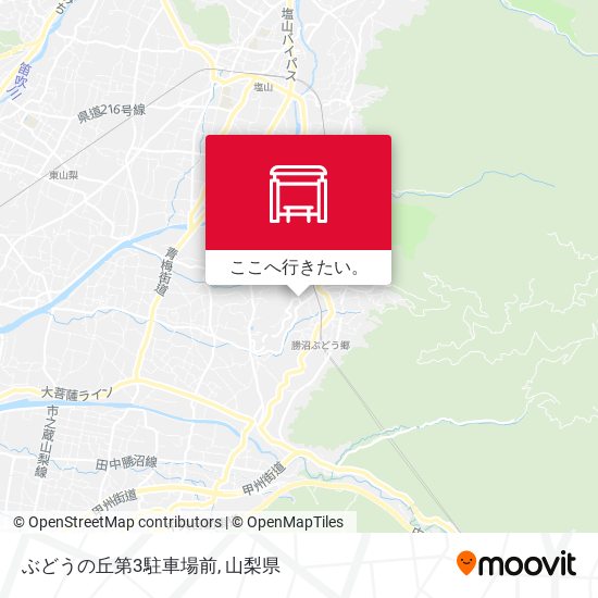 ぶどうの丘第3駐車場前地図